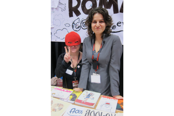 Oana Radu and Corina Șuteu attending New York Comic Con (2009)