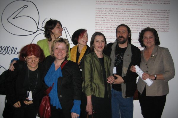 Opening of the Dan Perjovschi exhibition at MoMA, NYC (2007)