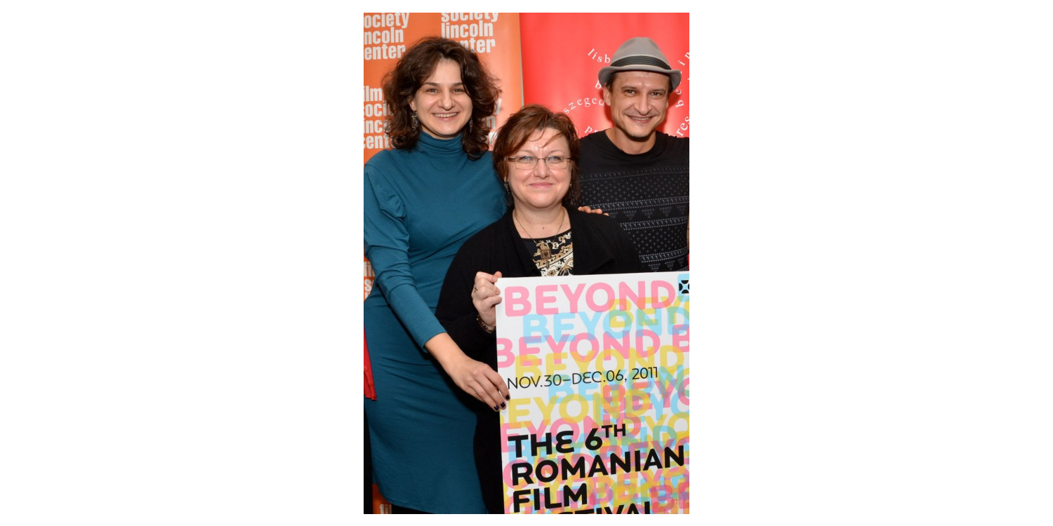 Oana Radu, Corina Şuteu şi Mihai Chirilov la cea de-a şasea ediţie a Festivalului Filmului Românesc de la New York: BEYOND, 2011. Credit foto: GODLIS